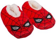 Spiderman Boys' Snuggle Toe Socks, Red, Small-Medium