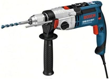 Bosch Professional 060119C700 Perceuse à Percussion Filaire GSB 21-2 RCT (1300 W, Couple nominal : 7,8 / 2,6 Nm, Ø de Perçage dans la Maçonnerie : 24/16 mm, Coffret) Bleu