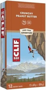 Clif Bars - Energy Bar / Nutritional Protein Bar - Crunchy Peanut Butter - Plant Based Protein - 12 x 68 g