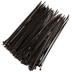 SCHOFIC Cable Zip Ties Heavy Duty 158 MM [Size 6.0 INCH], Ultra Strong Plastic [Polyamide] Wire Ties with 49 Pounds Tensile Strength, Nylon Tie Wraps with 4.8 MM Width (500, Black)