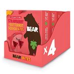 BEAR Strawberry & Butternut Squash Bites - Pure Fruit & Veg - Healthy - 18g - 4 x 5 Packs (Pack of 20)