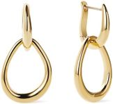 Ana Luisa Gold Drop Earrings - Sage - Hypoallergenic, Water-Resistant, Tarnish-Free - Ana Luisa Jewelry Earrings - 14K Gold Plated Double Hoop Earrings - Stylish Gold Drop Earrings - Women Gift Ideas