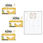 Very Low Salt Chicken Stock Cubes Bundle which Contains Kallo Chicken Cubes 48g - Pack of 3 with Grocery List Card