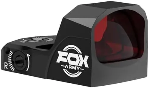 Foxarmy FXA12 PRO Micro Red Dot Sight for RMR/507c Footprint – 2MOA Dot & 32MOA Circle Multi-Reticle Pistol Red Dot Sight with Shake Awake & Lock Mode