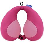 INFANZIA Kids Neck Travel Pillow, Remarkable Head Chin Neck Support Cushion, U-Shaped Pillows for Child in the Car Seat, Plane, Bus or Pram, Support Sleepy Heads, Gifts for Toddler/Kids, Pink