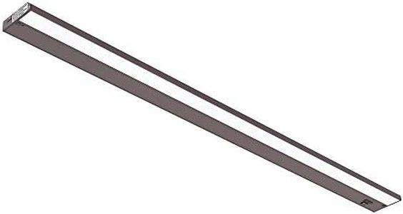 GETINLIGHT 48-inch 3 Color Levels LED Under Cabinet Lighting, Hardwired or Plugged-in, Selectable White 2700K/3000K/4000K, Dimmable, Bronze Finished, IN-0210-6-BZ