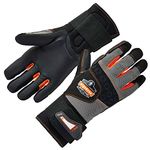 Ergodyne Proflex 9012 Anti-Vibration Work Gloves, ANSI/ISO Certified, Full Fingered, Wrist Support, X-Large , Black