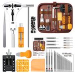 Watch Repair Kit, Professional Watch Battery Replacement Tool Watchband Link & Back Remover Spring Bar Repairing Tool Kit, 168