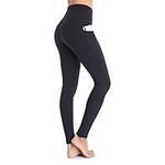 Occffy Gym Leggings Womens High Waist Leggings for Women Workout Yoga Pants with Pockets for Women DS166 （Black, M）