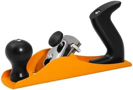 Avilia Bench Planer for Wood - Planer with Removable Steel Blade of 44 mm, Cutting Depth Adjustment, for Hard and Soft Wood, 23.5 x 5 cm