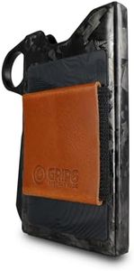 GRIP6 Forged Carbon Fiber Loop Brown Money Band Slim Wallet for Men and Women – Minimalist Wallet with RFID-Blocking Technology – Compact Credit Card Holder for Men – Aluminum – Made in the USA