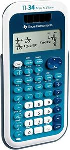 Texas Instruments, Inc TI34MV Scientific Calculator,4-Line,Dual Pwr,3-1/5-Inch x6-1/10-Inch x3/4-Inch,BE