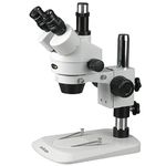 AmScope SM-1TNZ Professional Trinocular Stereo Zoom Microscope, WH10x Eyepieces, 3.5X-90X Magnification, 0.7X-4.5X Zoom Objective, Ambient Lighting, Pillar Stand, Includes 0.5X and 2.0X Barlow Lenses