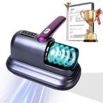 4.0Upgraded 12000PA Mattress Vacuum Cleaner【NO.1German High-Efficiency Brushless Motor】【SGS-Certified Dual 253.7nm UV-C Ultraviolet Lamps】 Wireless Handheld Bed Vacuum CleanerSuitable for Beds Sofas.