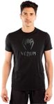 Venum Men's Classic T-Shirt, Black/Black, Large