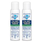 OnGuard Total Insect Aerosol Spray Can 400g | Insect Killer for Indoor and Outdoor Use | Kills Crawling and Flying Insects on Contact | Ready to Use (2-Pack Bundle)