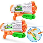 XSHOT Water Fast-Fill Medium Water Blaster 2 Pack, Water Gun, Summer Outdoor Pool Toy (2 Water Blasters Included), mailer box