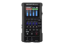 Zoom R4 MultiTrak 4-track recorder, 32-bit float audio, 2 XLR/TS combo inputs, effects, rhythm section, mobile compact audio studio for musicians, songwriters and audio creatives, black