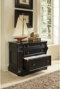 Hooker Furniture Telluride 2 Drawer Wood Lateral File Cabinet in Black