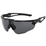 Karsaer Polarized Cycling Sports TR90 Rectangular Sunglasses Men Women Mountain Biking BMX Baseball Golf B7041 (005 Black Frame & Grey Lens_75)