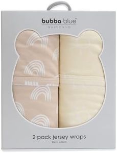 Bubba Blue Nordic Jersey Wrap, Vanilla/Latte (Pack of 2)