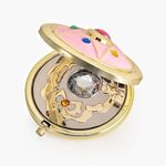 Saluaqui Cosmetic Makeup Folded Mirror, Anime Makeup Mirror Star Crystal Star Folded Mirror, Pocket Compact Mirror for Travel, Cosplay Prop for Beauty Lovers (7cm)