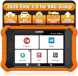 2026 LAUNCH Creader Elite V2.0 OBD2 Scanner for VW Audi Skoda Seat, Full Systems Bi-Directional Scan Tool for VAG Vehicles, All Services Car Code Reader, AUTO VIN, Free Update