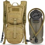 MARCHWAY Tactical Molle Hydration Pack Backpack with 3L TPU Water Bladder Military Daypack for Cycling Hiking Running Climbing Hunting Biking