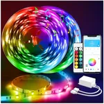 DAYBETTER Led Strip Lights Smart with App Control Remote, 5050 RGB for Bedroom, Music Sync Color Changing for Room Party 100ft (2 Rolls of 50ft)