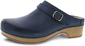 dansko Berry Slip-On Mule Clogs for Women – Memory Foam and Arch Support for All -Day Comfort and Support – Lightweight EVA Oustole for Long-Lasting Wear, Navy, 8.5-9, 8.5-9 US