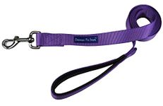 Downtown Pet Supply Strong Durable Dog Leash Lead 2 ft x 3/4 in Purple