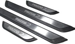 Fit for Mazda 2 Door Sill Protector, Car Accessories Guard Kick Panels Threshold Auto Parts Door Entry Guard 4PCS Set