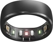 RingConn Smart Ring, No App Subscription, Size First with Sizing Kit, 7-Day Battery Life Activity & Sleep Tracker/Stress/Heart Rate Monitor, Waterproof Compatible with iOS & Android(Black, Size 13)