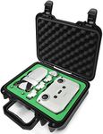 LEKUFEE Compact Portable Waterproof Carrying Case Compatible with DJI Mavic Mini 2 Drone and Mavic Mini 2 Accessories(Case Only.NOT Fit Mini SE/Mini 1), Green Eva Foam + Black Case, Suitcase