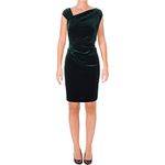 Lauren by Ralph Lauren Women's Stretch-Velvet Sheath Dress (16, Forest)