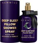 Deep Sleep Pillow Spray Natural Fast Acting Aromatherapy Mist for Restful Sleep Relaxation Calming Stress Relief Bedtime & Shower Spray Patchouli Black Tea Vanilla Essential Oils Luxury Self care Gift