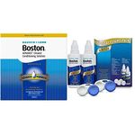 Boston Advance Cleaner Conditioning Solution Multipack & Boston Simplus Multi-Action Solution Flight Pack, 3X 30ml Cleaner, 3X 120ml Conditioner & 2X 60ml Contact Lens Solution for RGP Contact Lenses