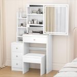 Olela Makeup Vanity Desk with Mirro