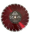 14" Diamond Blade for Concrete, Reinforced Concrete, Brick, Block, Asphalt & Other Hard Materials - Laser Welded Diamond Blade