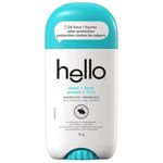 Hello Clean + Fresh Natural Deodorant with Charcoal, Aluminum Free, Parabens Free, 73g