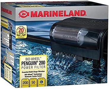 Marineland Penguin Bio-Wheel Power Filter 200 GPH, Multi-Stage Aquarium Filtration