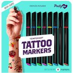 Temporary Tattoo Body Markers - Skin Tattoos Pen for Kids - Cool Gifts for Teen Girls - Teenage Girl Stocking Stuffers Birthday Gift Ideas - Age 8, 9, 10, 11, 12, 13, 14, 15, 16 Year Old Preteen Tween