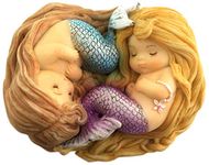 Top Collection Miniature Fairy Garden and Terrarium Sleeping Little Mermaid Friends