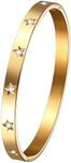 JewelryWe Womens Gold Bangle Bracel