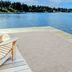 THE RUGS Outdoor Rug – Weather & UV Resistant Outdoor/Indoor Area Rugs - Durable Rugs for Patio, Deck, Garden, Kitchen, Bathroom or Living Room - Cream, 200 x 290 cm