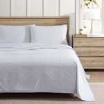 Eddie Bauer - Queen Sheets, Cotton Percale Bedding Set, Cool & Breathable Home Decor (Little Blossom, Queen)