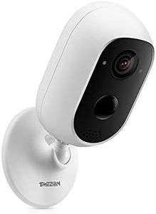 Tmezon Wireless Security Outdoor Camera, Rechargeable Battery Powered, WiFi Smart Home Security Camera Motion Detection, 1080P Video with 2-Way Audio Support Cloud & Micro SD Card Storage