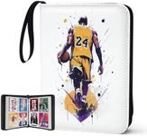 400 Pockets Basketball Card Binder for Basketball Trading Cards Collectors,Portable Waterproof Card Storage Bag with Removable Sleeves,Compatible with Basketball,Football and Sports Cards