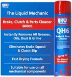 Quinton Hazell The Liquid Mechanic QH6 Brake, Clutch & Parts Cleaner Spray - Heavy-Duty Car Cleaning Degreaser Eliminates Brake Squeal, Grease, Dust Lining, Oils & Waxes - 600 ml