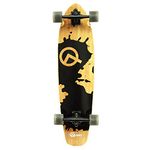 Quest Rorshack Bamboo Longboard Skateboard, 34-Inch